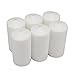 Stonebriar Tall 3 x 6 Inch Unscented White Pillar Candle Set, Candle Decor for Lanterns, Hurricanes, and Centerpieces, Set of 6 primary