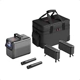 NEBULA X1 Bundle Triple Laser 4K Projector, 3,500 ANSI Lumens, 56,000:1 Contrast, 200W 4.1.2 Surround Sound, Wi-Fi Speaker, 0.9-1.5 Optical Zoom, Smart AI, Dolby Vision, 300" Screen, Micro Gimbal, GTV
