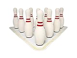 Sportime UltraFoam Bowling Pin Set with Set up Mat - 15 Inch
