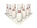 Sportime UltraFoam Bowling Pin Set with Set up Mat - 15 Inch