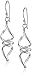 Sterling Silver Twisted Drop Earrings