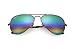 Ray-Ban RB3025 Aviator Large Metal Unisex Sunglasses (Metallic Medium Bronze Frame/Light Grey Mirror Rainbow Lens 9018C3, 58)