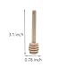 3 Inch Wooden Honey Dipper Sticks Mini Honey Dippers for Honey Jar Dispense Drizzle Honey, 24 Pcs