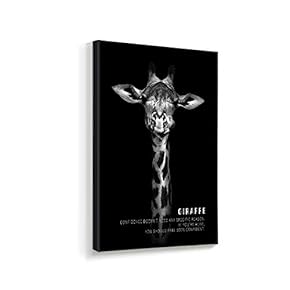 Framed Canvas Wall Art for Living Room, Bedroom Black and White Beast Canvas Prints for Home Decoration Ready to Hanging - 16x24 inches