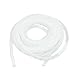 Uxcell a14050900ux0324 10mm x 5M Spiral Wrap Wrapping Band Wire Cable Zip Organizer Clear