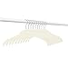 Closet Complete Premium Quality, True-Heavyweight, Virtually-Unbreakable Velvet Hangers, Ultra-Thin, Space Saving, No Slip, Best for Shirt, Dress, Lingerie, 360° Spin, Chrome Hooks, Ivory, Set of 50