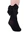 SEMOHOLLI Women Socks, Women Ankle Socks, Women Fashion Socks Ankle Length Socks With Bow Cute Socks (3 Pairs-black)