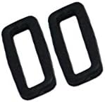 Indian Accent 1" Rectangle Plastic Dee Ring Webbing Belt Ribbon Buckle (Pack Of 20)