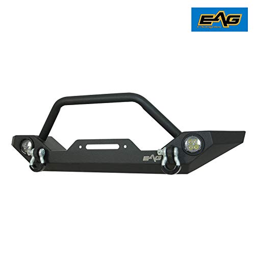 EAG Front Bumper with 2 x 15W LED Light Offroad Fit for 8706 Wrangler