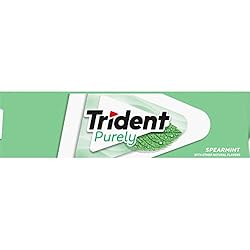 Trident Purely Spearmint Sugar-Free Chewing Gum, 12