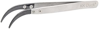KKDUCK Ceramic Tweezers (Curved White)