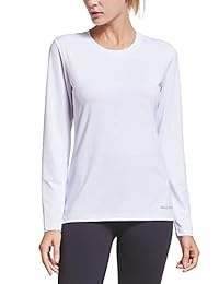 BALEAF Camiseta de manga larga para mujer Camisetas de entrenamiento de secado rápido