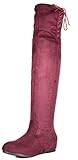 DREAM PAIRS Women's Casual Side Zip Over The Knee Winter Boots (Wide Calf Available)