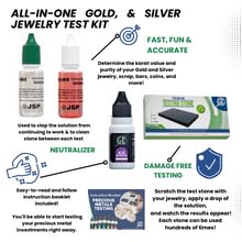 Gold/Silver Test Acid Tester Kit 10k 14k .999 .925 Sterling Testing Stone Detect Precious Metals Oro