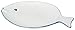 Now Designs Fish Shaped Plate, White, Set of 2