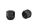 20pcs UberTechnic Black Open End Lug Nuts - 7/16x20 Thread Size - 0.81 inch Length - Cone Conical Taper Acorn Seat - Installs with 19mm or 3/4 inch Hex Socket