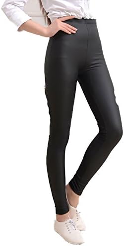 Emmy Lee Women Faux Leather High Waist Leggings Pants Tights XXXL Black