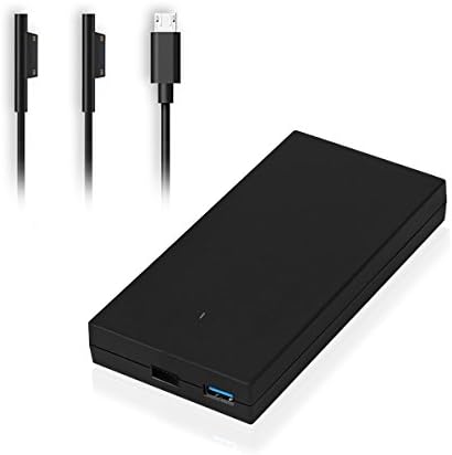 Abyone SAC90 90W Slim Travel Charger for compatible with Surface Pro 4 Surface Book Surface Pro 3 Surface 3; USB Port Charging for 5V Tablets or Smartphones