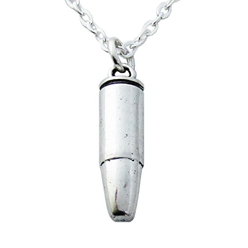 Bullet Necklace in Antiqued Silver