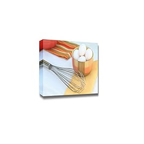 Still Life Fresh Eggs and Wire Whisk Wall Decor