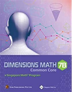Dimensions Math 7B Common Core Textbook 981443177X Book Cover