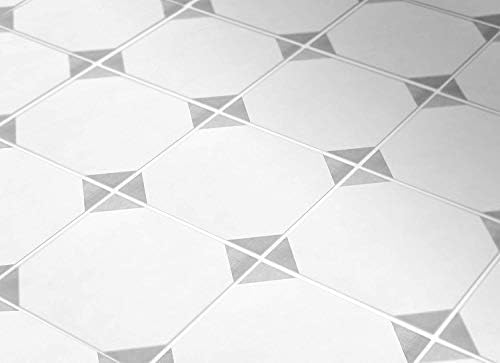 Tiles Stickers Decals - Pack of 10 Tiles - 10 Individual Tiles - Tiles Decals (Floor - 7.9 x 7.9 inches - 20 x 20 cm, Square Style Tile Decal)