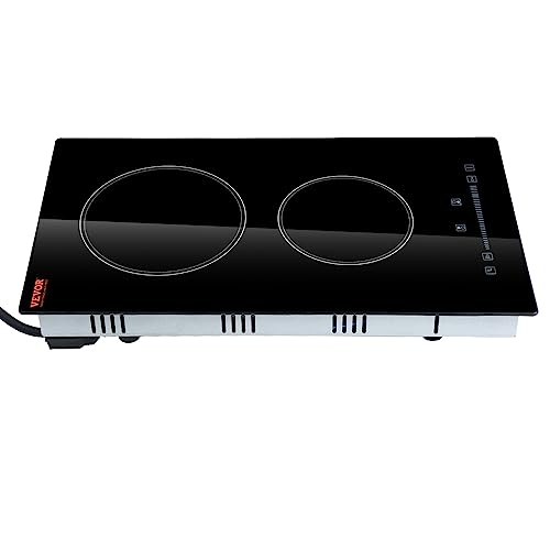 VEVOR LT2V38 Built in Electric Stove Top Glass Radiant Cooktop with