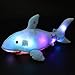 Bstaofy LED Blue Shark Stuffed Animal Glow Plush Ocean Species Toy Night Lights Birthday for Kids, 20 Inches
