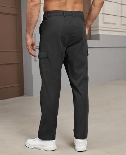 Suwangi Men's Cargo Pants Work Pants Chino Casual Cargo Trousers with Pockets