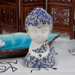 Viet SC Buddhism - Ceramic Buddha Statues & Sculptures with Crystal Buddha Statue Tathagata Yoga Mandala Buddha Sculptures Amitabha Buddha Statue 1 Pcs