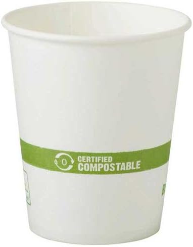 World Centric Hot Paper Cup with Ingeo Lining, 6 Ounce - 1000 per case.