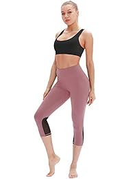 icyzone Pantalones de yoga para mujer - Leggings de entrenamiento de talle alto, calzas de ejercicio para deportistas