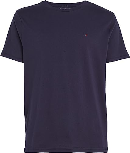 T-Shirt Manches Courtes Homme Col Ras-du-Cou, Bleu (Navy Blazer), S