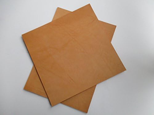 7.5-8 oz Precut Pieces Veg Tanned Tooling Leather Leathercraft. For tooling, knife sheaths, holsters, covers and other leathercraft. (6x12" (15x30cm.))