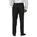Haggar Men's Big-Tall Work to Weekend Hidden Expandable Waist Pleat Front Pant,Black,48x29