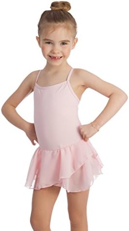 Elowel Kids Girls Basic Skirted Camisole Leotard  (Size 2-14 Years) Multiple Colors