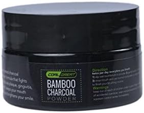 Coalgreat Charcoal Powder - Safe All Natural Teeth Whitener - Activated Bamboo Charcoal Powder - Whitens teeth, Fights Decay - Pure, Works Better than Fluoride Toothpaste, Travel Size