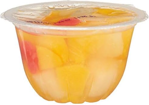 AMAZON FRESH, CHERRY MIXED FRUIT IN JUICE, 4 OZ BOWLS (PACK OF 4) (PREVIOUSLY HAPPY BELLY, PACKAGING MAY VARY)