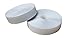 Self Adhestive Hook and Loop Strips Set with Super Sticky Glue Nylon Fabric Fastener White (White, 1