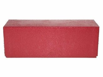 Red Guardhouse Single Row Crown Coin Box 8.25x2.87 Lid Open