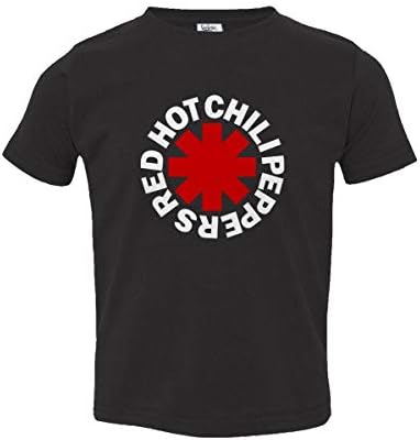 Societee Red Hot Chili Peppers Classic Asterisk Logo Little Kids Girls Boys Toddler T-Shirt