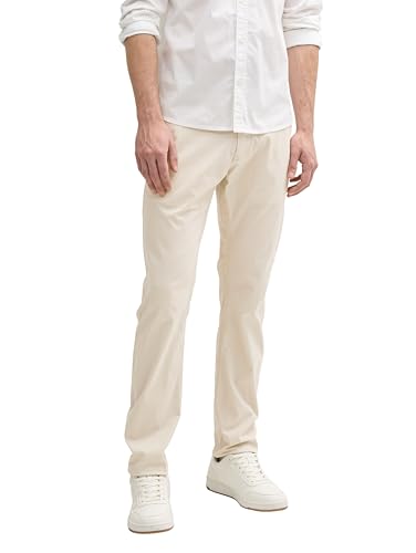 TOM TAILOR 1045054 Pantaloni, 10336-Light Cashew Beige, 34W x 32L Uomo