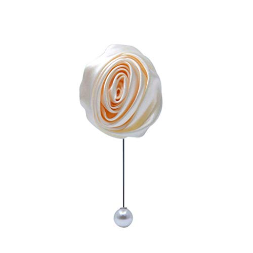 S_SSOY Men's Lapel Pin Bridegroom Brooch Boutonniere Best Man Boutineer Corsage