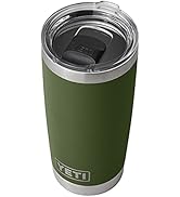 YETI Rambler 20 oz Tumbler, Stainless Steel, Vacuum Insulated with MagSlider Lid, Highlands Olive