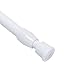 Ioffersuper Carbon Steel Adjustable Rod Tension Bathroom Curtain Extensible Rod Hanger 55-90cm