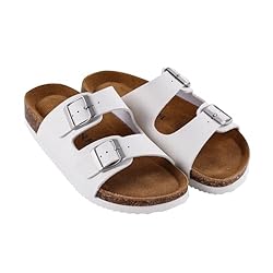 Unisex Cork Footbed Sandals with PU Leather