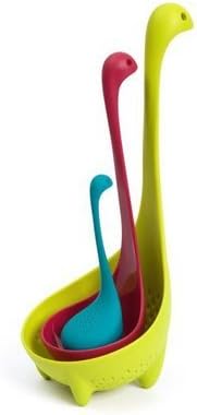 3PCS Nessie Family Collander/Strainer Spoon, Ladle Spoon, and Tea Infuser