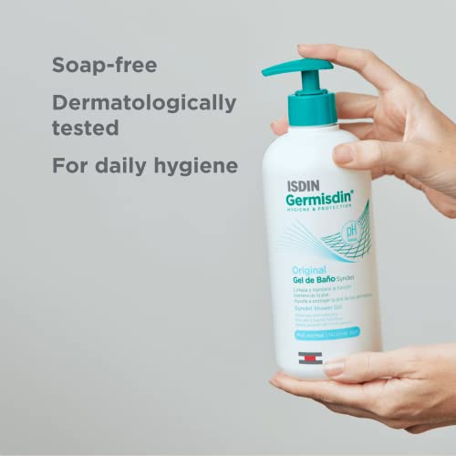 ISDIN Germisdin Soap Free Body Wash Daily Hand and Body Gel, Original