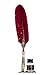 Retro Carving Feather Pen Set，Antique Dip Feather Pen Set Calligraphy Pen，Quill PenSet Gift.English Calligraphy Pen.Novelty Stamp Holder, Wax Candle. (red)