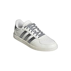 adidas Women's Breaknet Sleek Sneaker, White/Iron